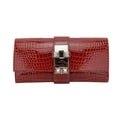 Medor 23 Clutch Bag Rouge H Alligator with Palladium Hardware