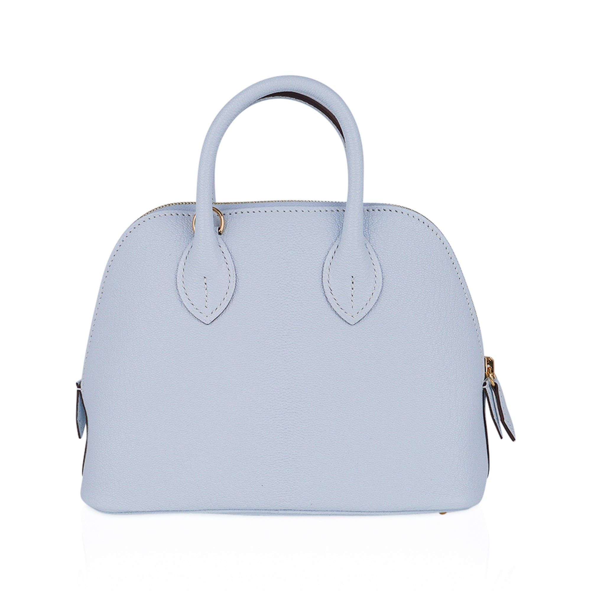 Mini Bolide 1923 Bleu Brume 25 Bag Evercolor Leather Gold Hardware Gold Hardware