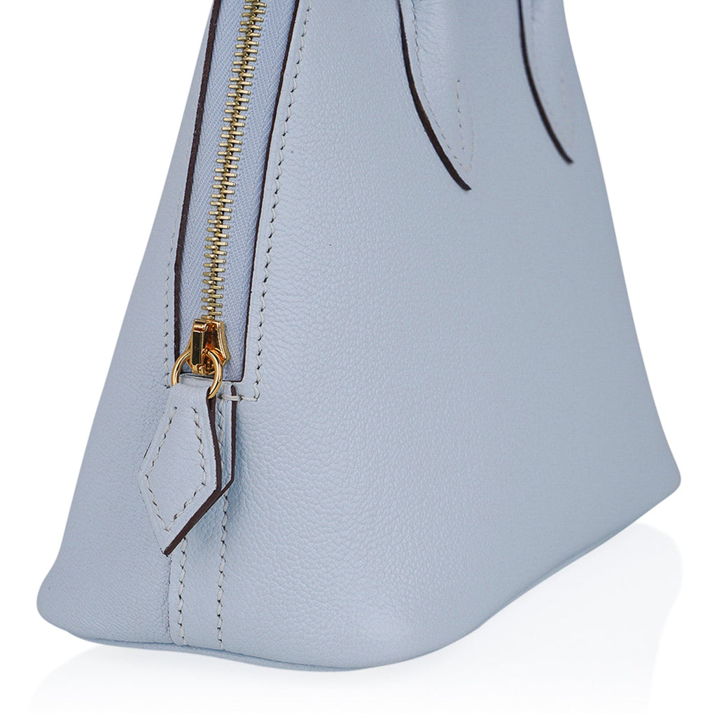 Mini Bolide 1923 Bleu Brume 25 Bag Evercolor Leather Gold Hardware Gold Hardware