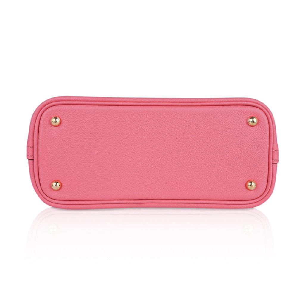 Bolide 1923 Mini 25 Bag Rose Azalee Evercolor Leather Gold Hardware