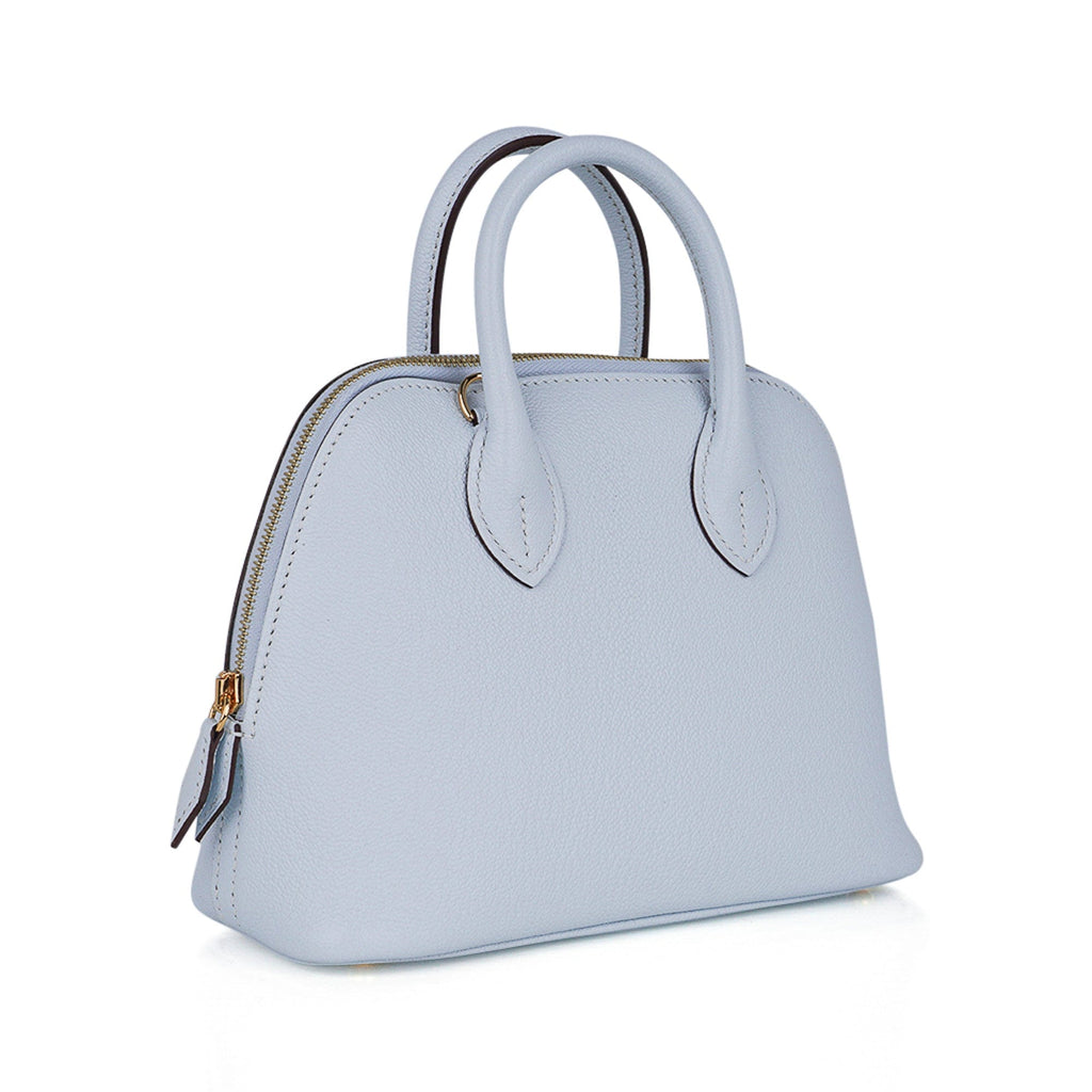 Mini Bolide 1923 Bleu Brume 25 Bag Evercolor Leather Gold Hardware Gold Hardware