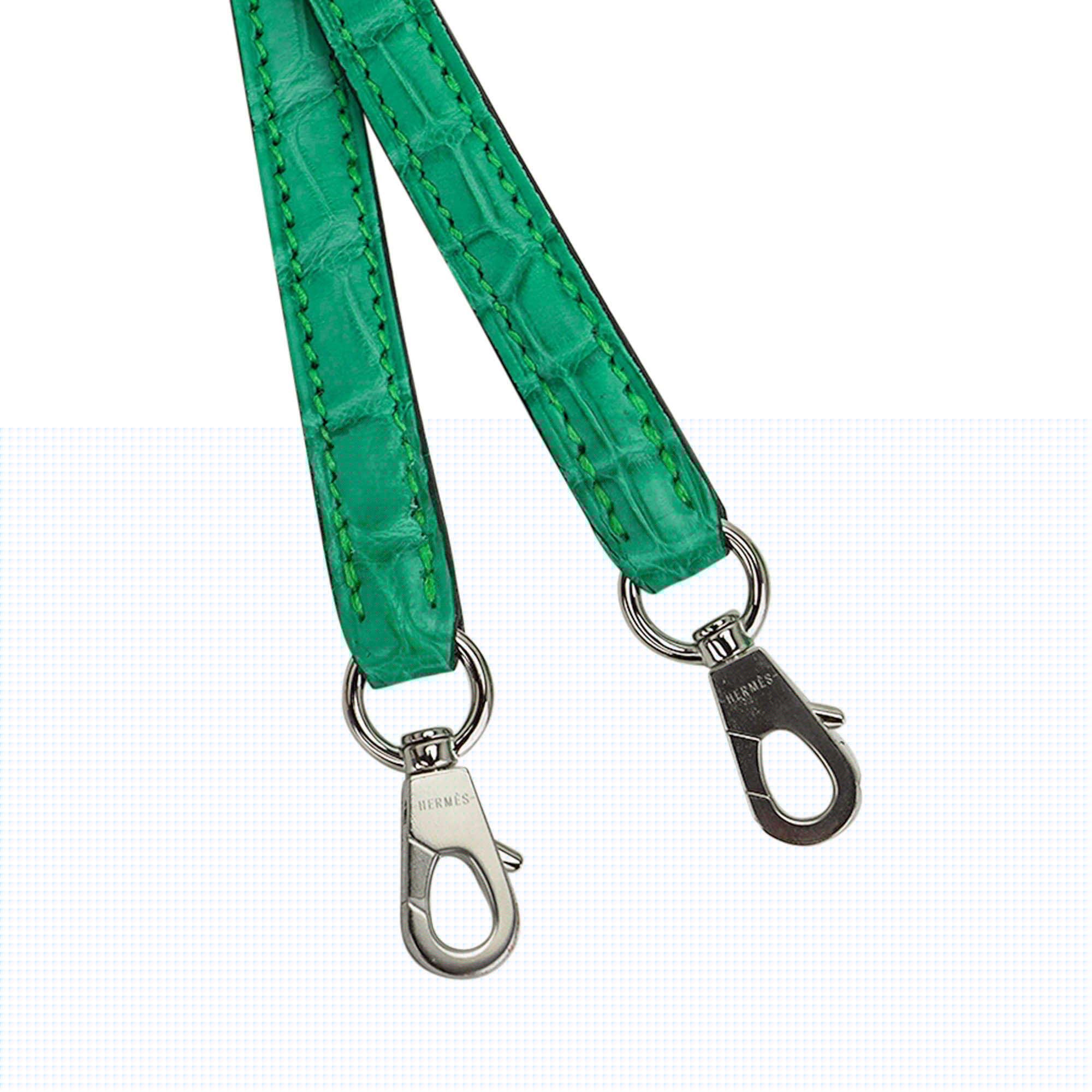 Mini Bolide 1923 Bag Vert Comics Matte Alligator with Palladium Hardware