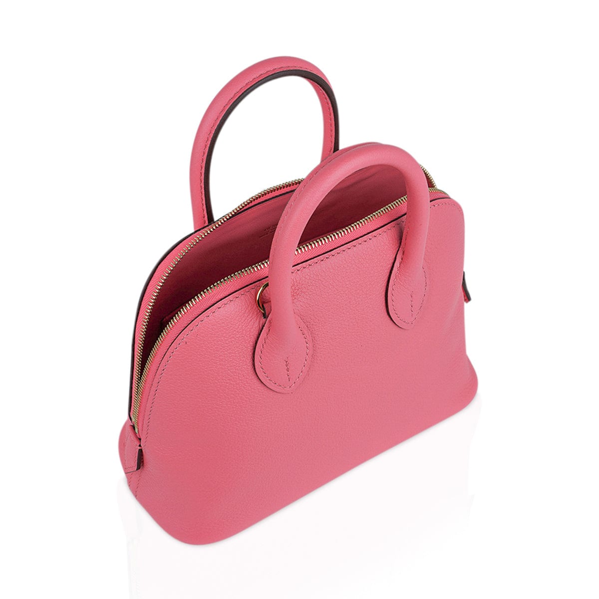 Bolide 1923 Mini 25 Bag Rose Azalee Evercolor Leather Gold Hardware