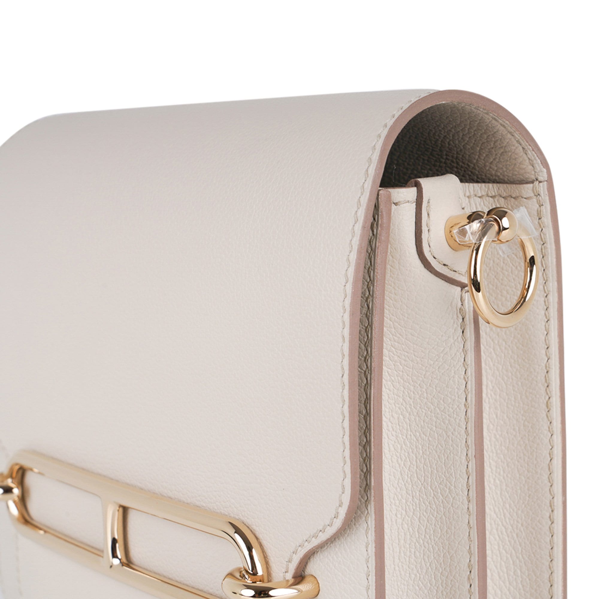 Mini Roulis Bag Beton Permabrass Hardware Evercolor Leather New w/Box