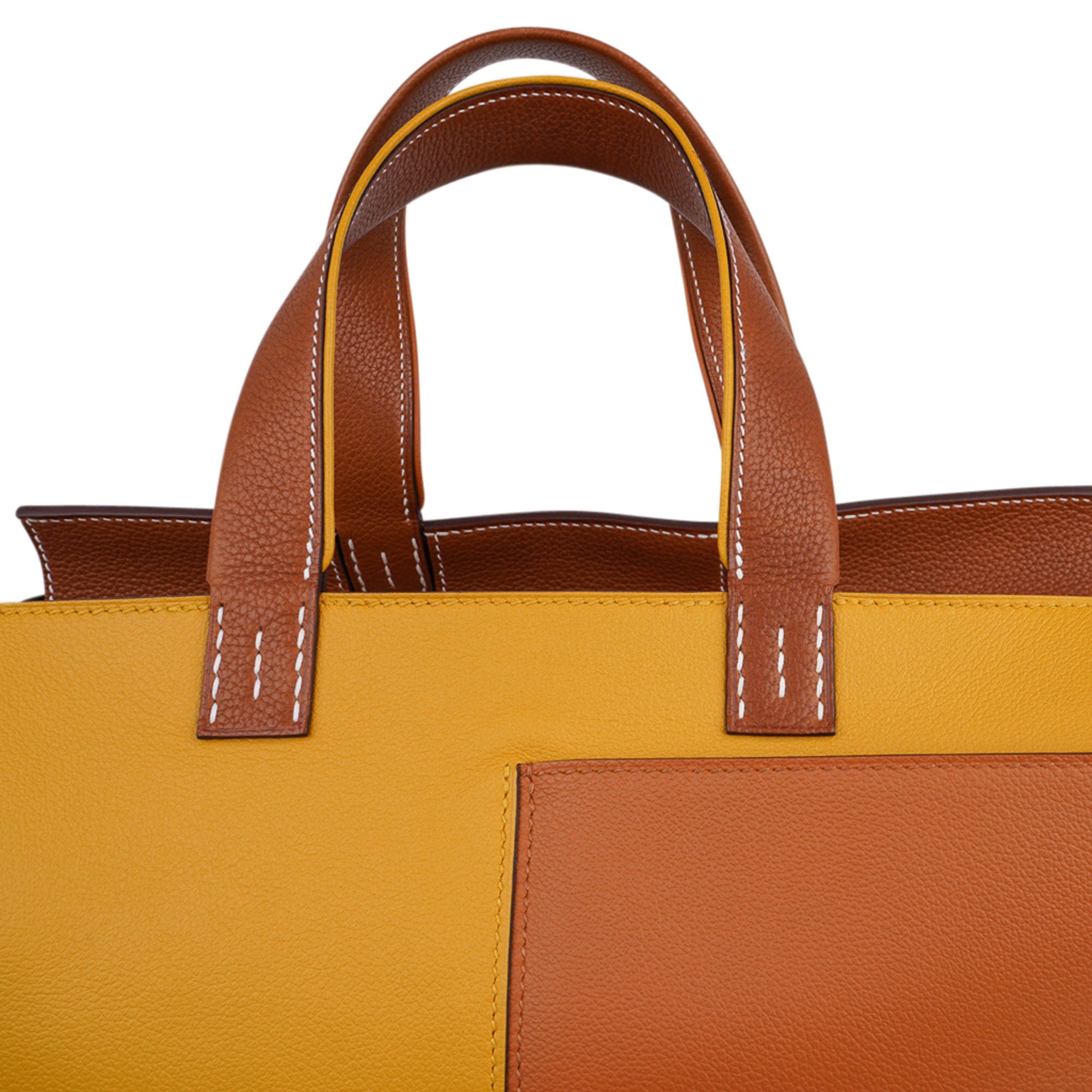 Bag Necto 34 Evercolor Toffee /  Jaune Ambre Palladium Tote New