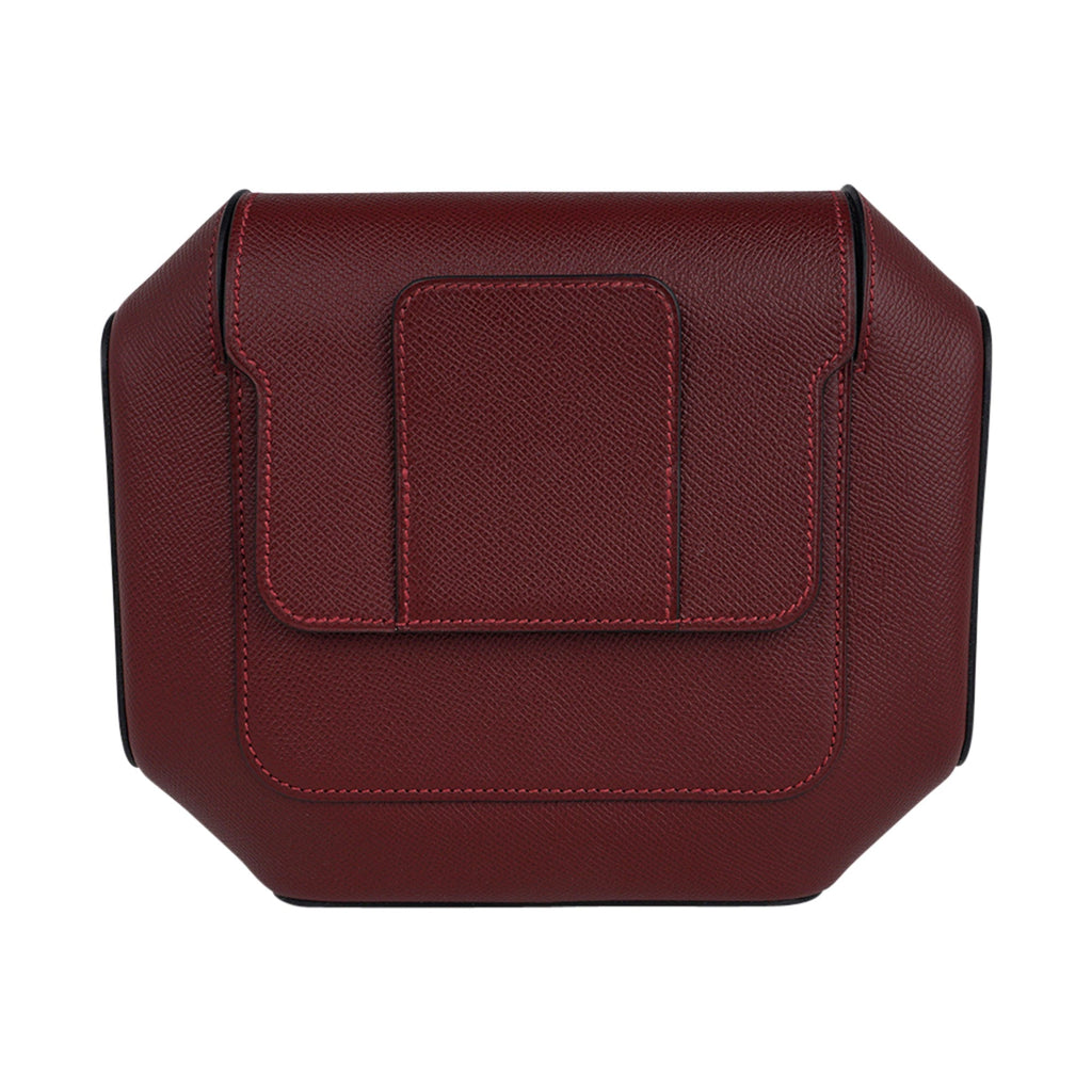 Limited Edition Octogone Pochette Clutch Bag Rouge H Epsom Leather