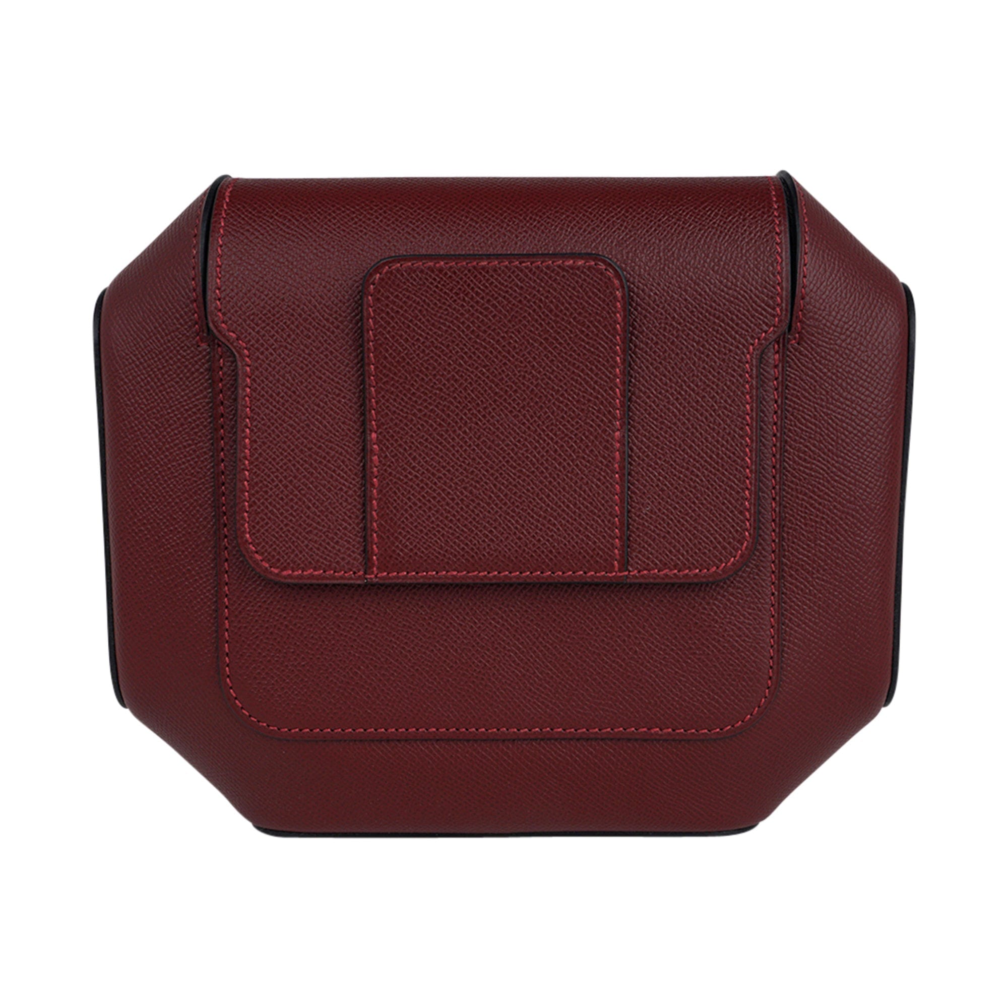Limited Edition Octogone Pochette Clutch Bag Rouge H Epsom Leather