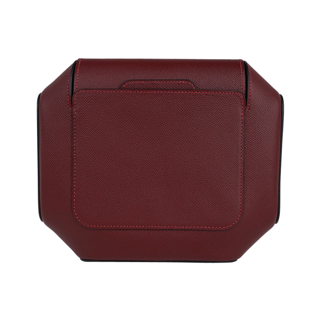Limited Edition Octogone Pochette Clutch Bag Rouge H Epsom Leather