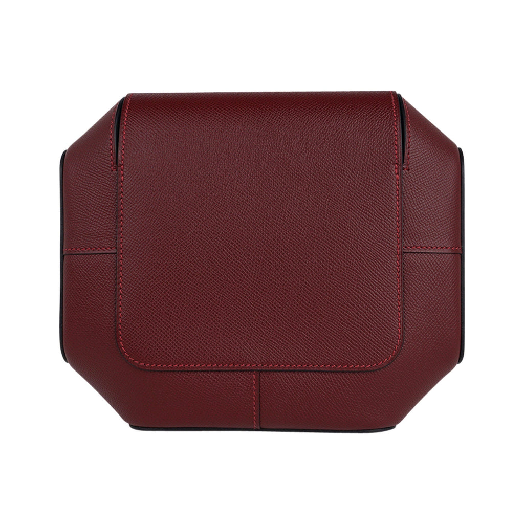 Limited Edition Octogone Pochette Clutch Bag Rouge H Epsom Leather