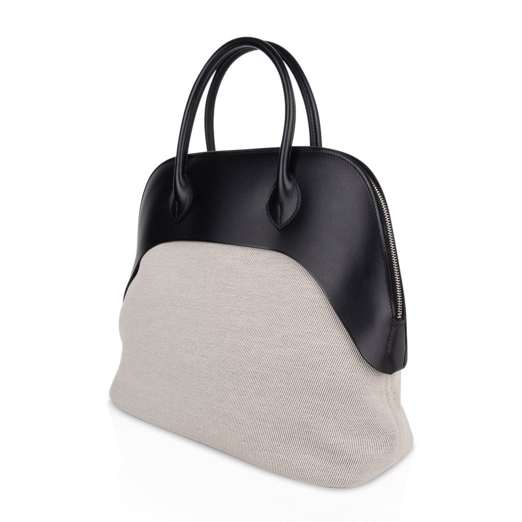 Paddock Bolide 35 Bag Toile Black Vache Hunter Leather Limited Edition