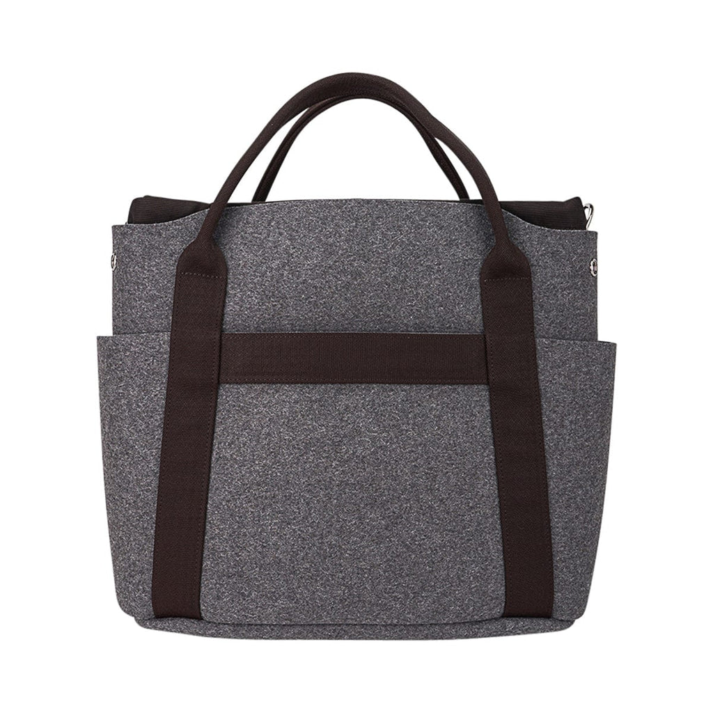 Tote Sac de Pansage Grooming Bag Gray Feutre/ Brown