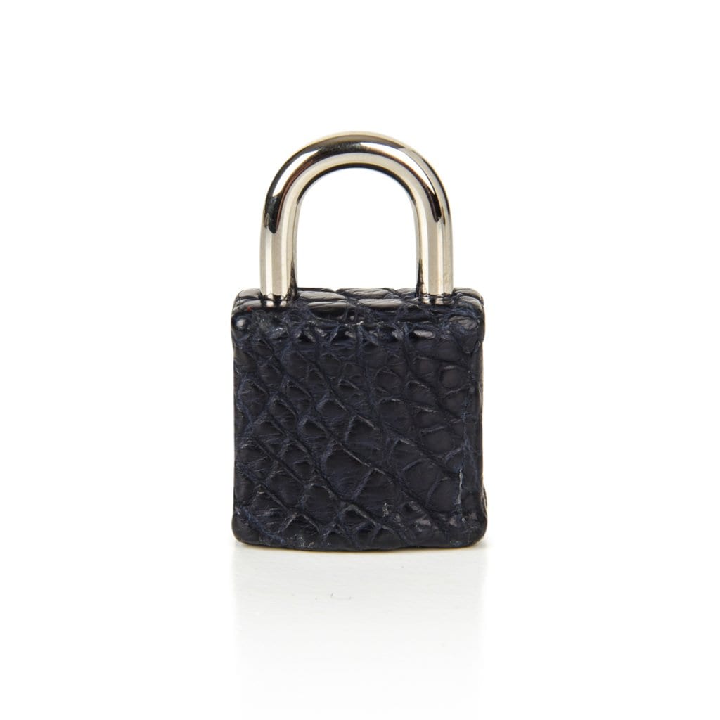 Picotin Lock 22 Blue Indigo Matte Porosus Crocodile Rare