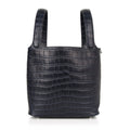 Picotin Lock 22 Blue Indigo Matte Porosus Crocodile Rare