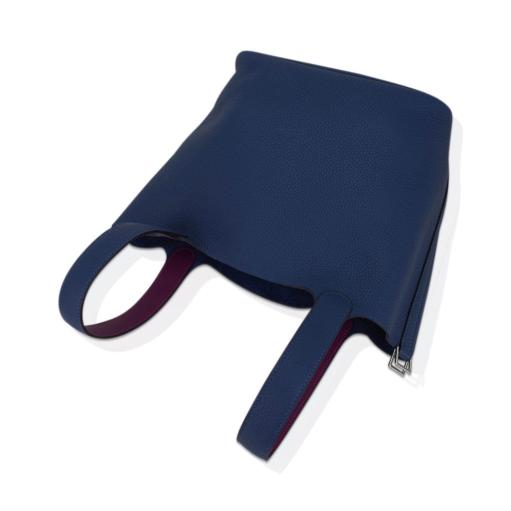 Picotin Lock Eclat 22 Bag Deep Blue Anemone Clemence Palladium