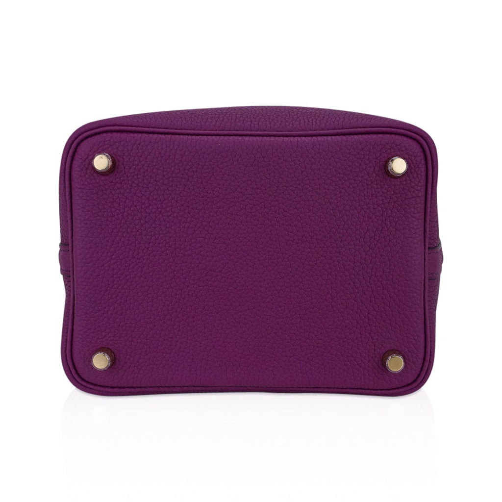 Lock 18 Bag Anemone Gold Hardware Clemence Leather