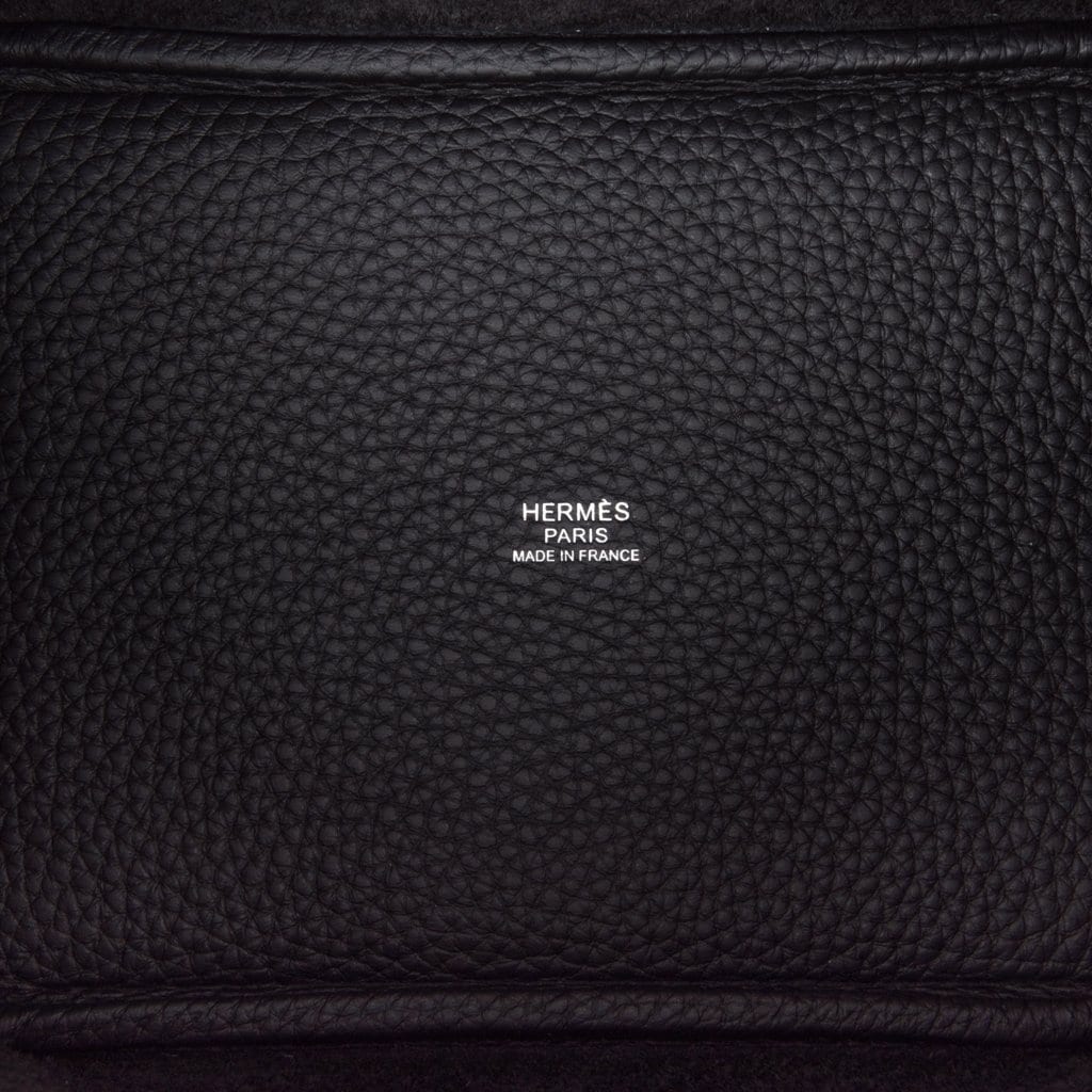 Picotin Lock 18 Bag Black Clemence Tote Palladium New