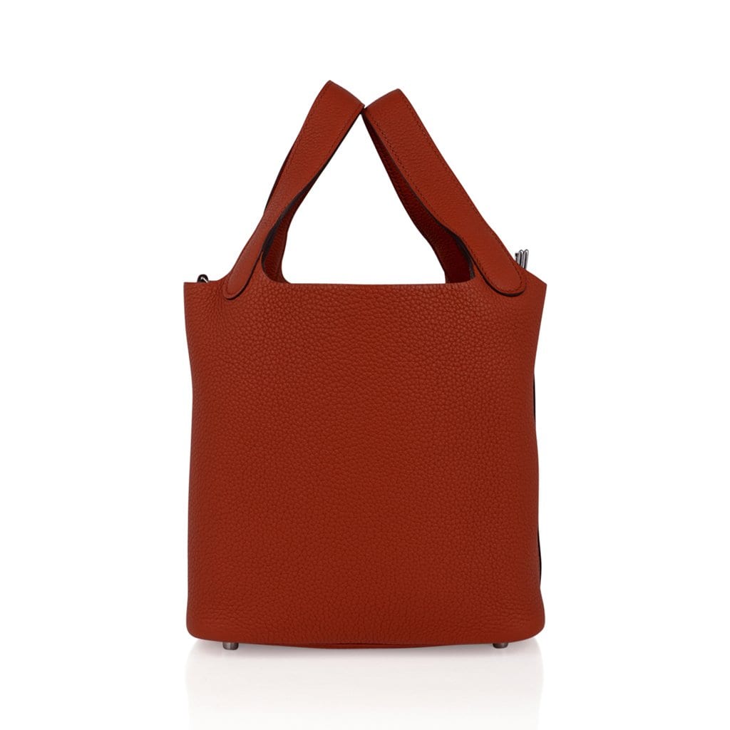 Picotin Lock 18 Bag Cuivre Palladium Hardware Clemence Leather