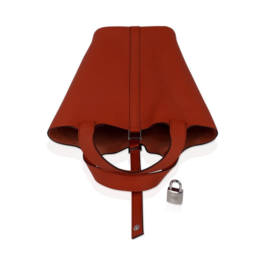 Picotin Lock 18 Bag Cuivre Palladium Hardware Clemence Leather