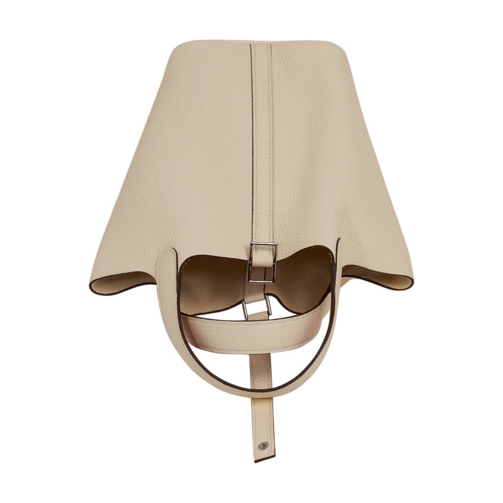 Picotin Lock 18 Eclat Bag Nata / Terre Battue Tote Clemence Palladium