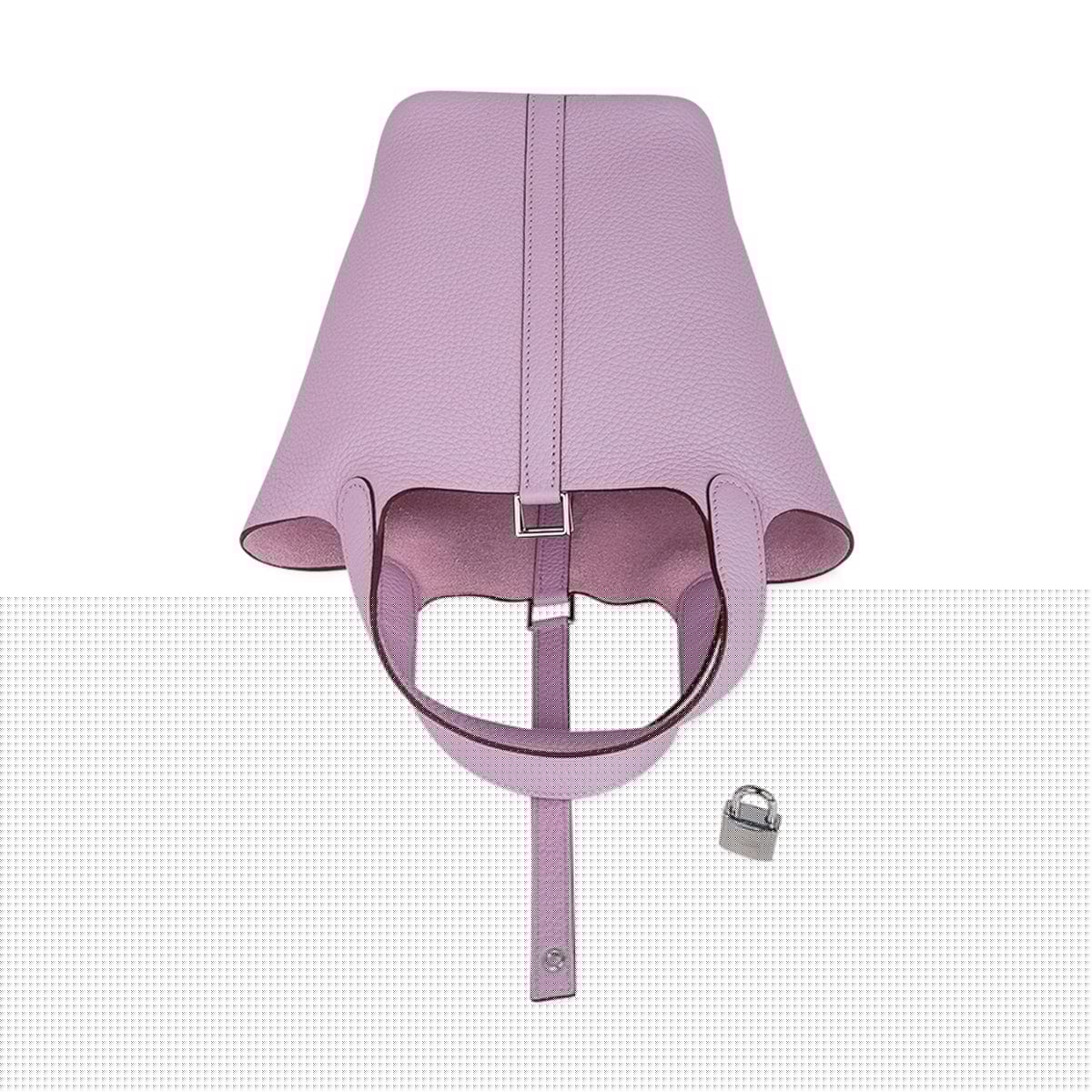 Picotin Lock 18 Mauve Sylvestre Bag Palladium Hardware