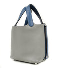Picotin Lock Touch Bag 18cm Gris Mouette Blue Agate Limited Edition New