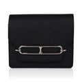 Roulis Slim Wallet Belt Bag Black Palladium Chevre