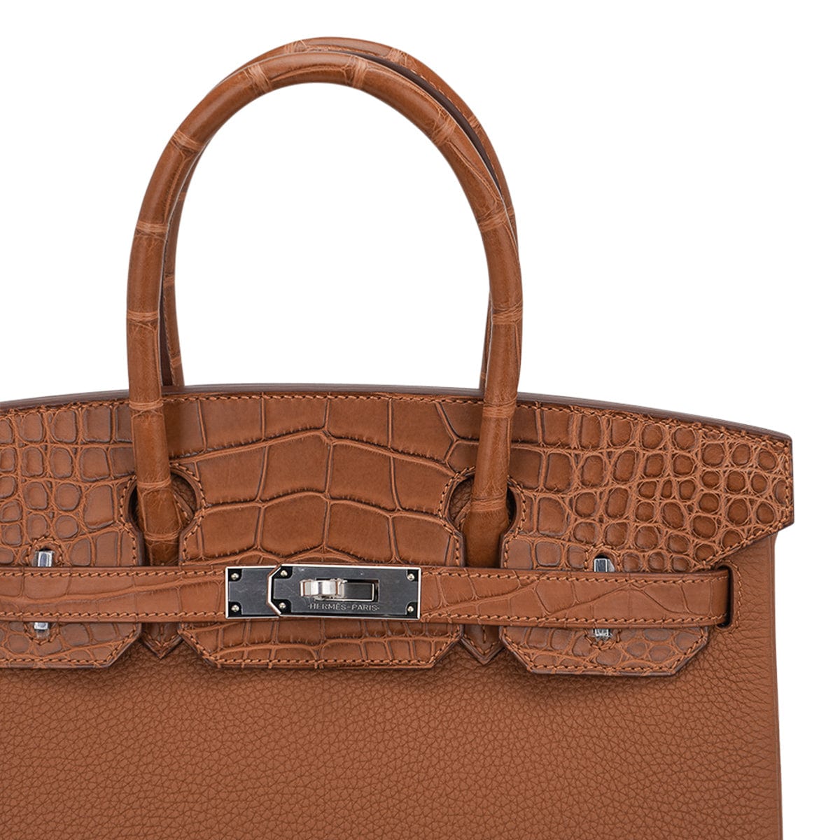 Birkin Touch 30 Bag Gold Matte Alligator / Togo Limited Edition