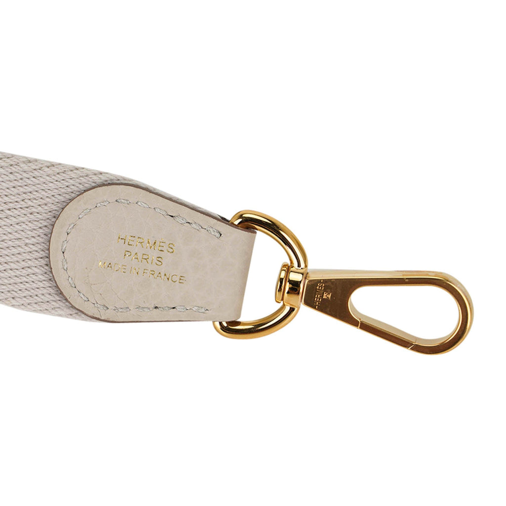 Mini Evelyne TPM Bag Beton Clemence Leather with Gold Hardware