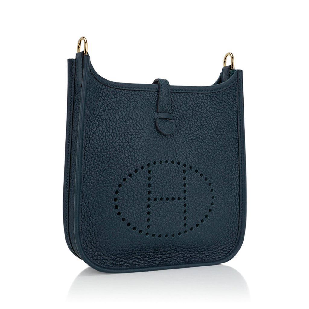Mini Evelyne III TPM Crossbody Bag Vert Rousseau Clemence with Gold