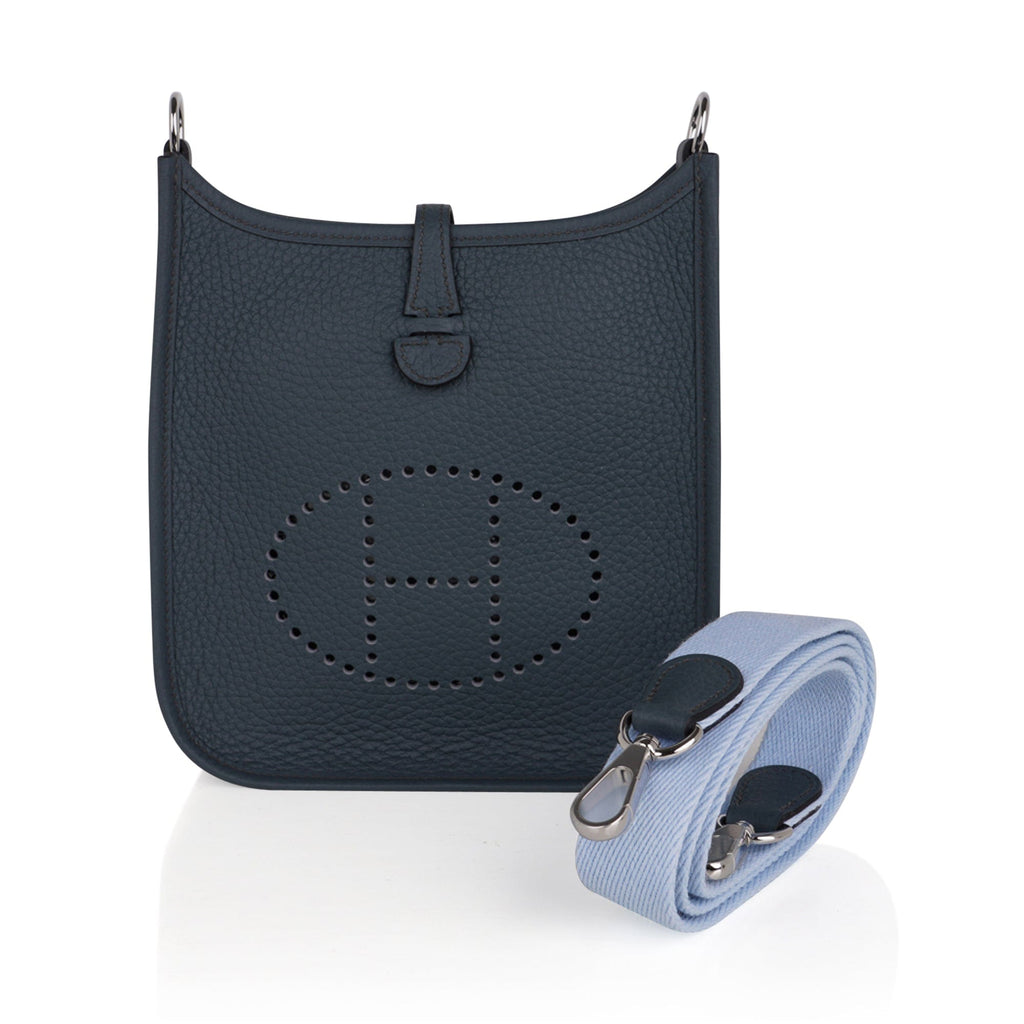 Evelyne TPM Bag Bleu Orage / Bleu Brume Clemence Palladium Hardware