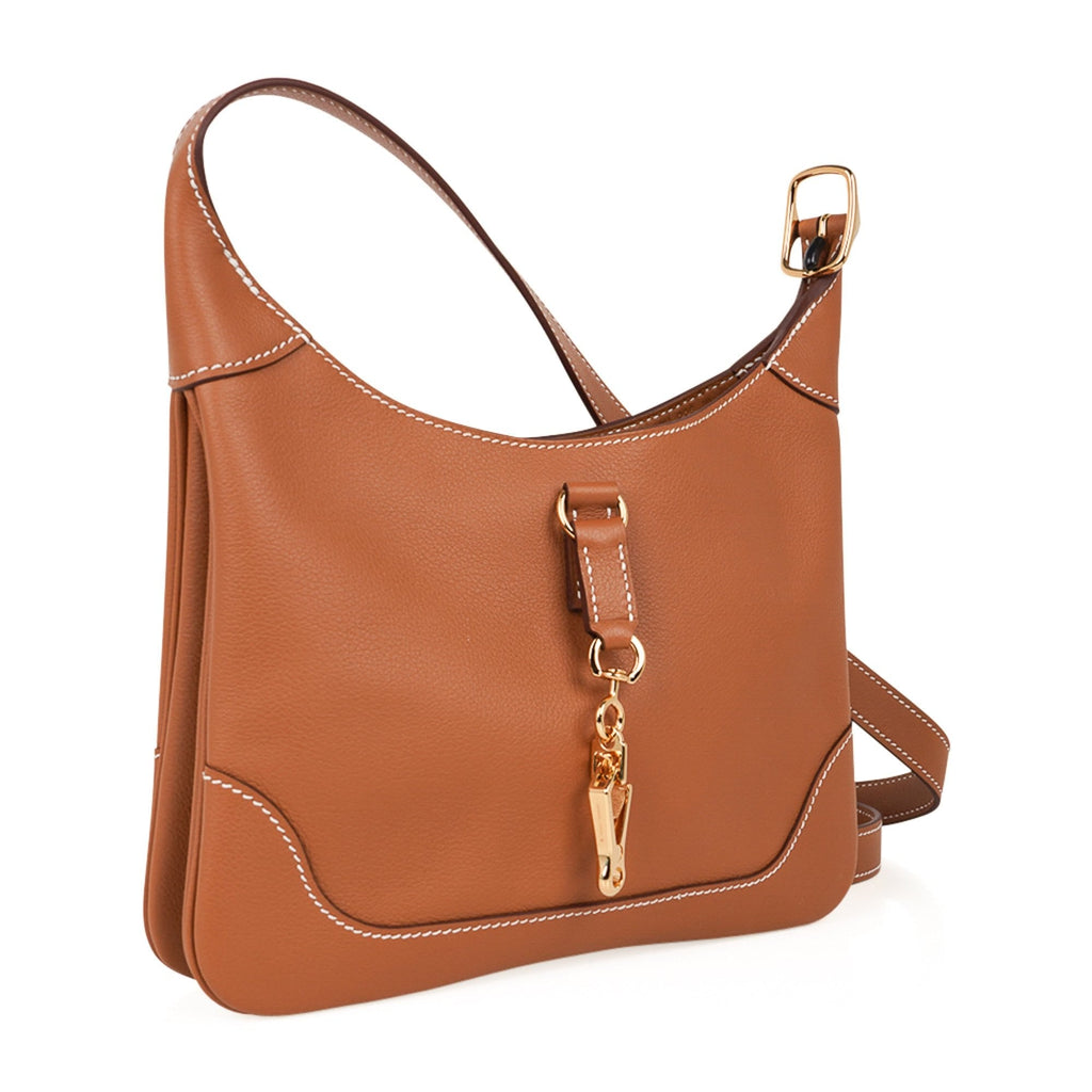 Trim Duo 24 Bag Gold Evercolor Leather with Gold Hardware