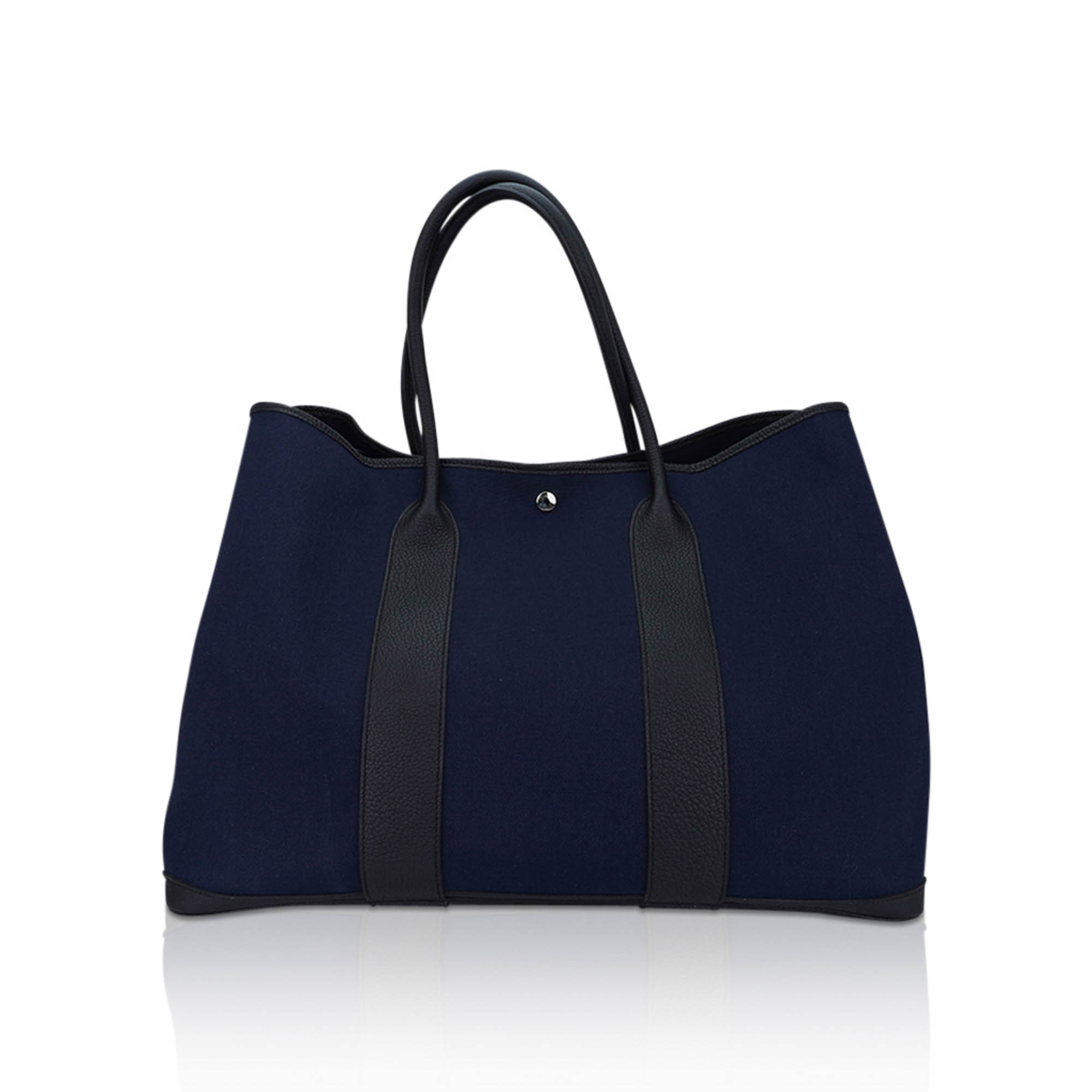 Garden Party Voyage 49 Bag Marine Canvas Black Vache Country Leather