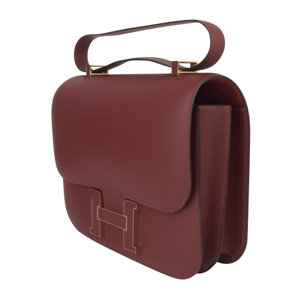 Limited Edition Constance Cartable Bag Rouge H Sombrero Leather