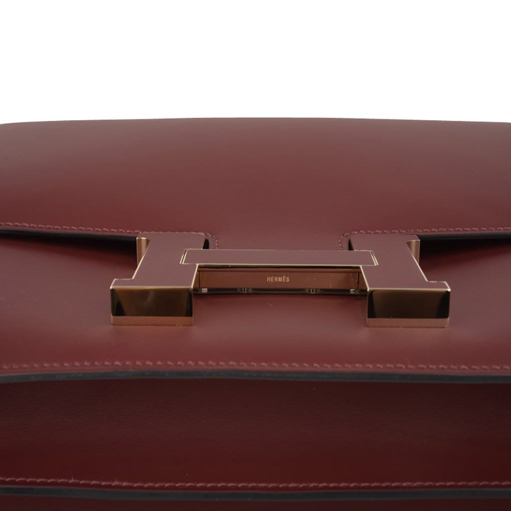 Limited Edition Constance Cartable Bag Rouge H Sombrero Leather