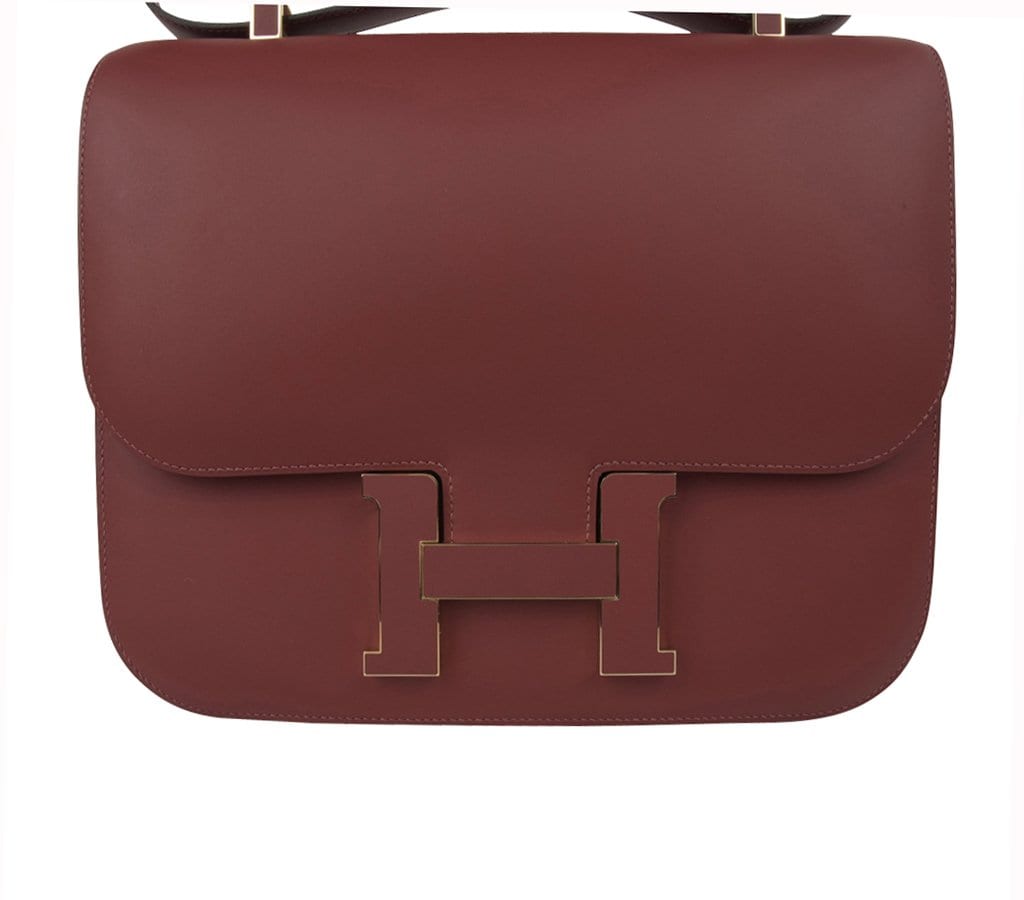 Limited Edition Constance Cartable Bag Rouge H Sombrero Leather