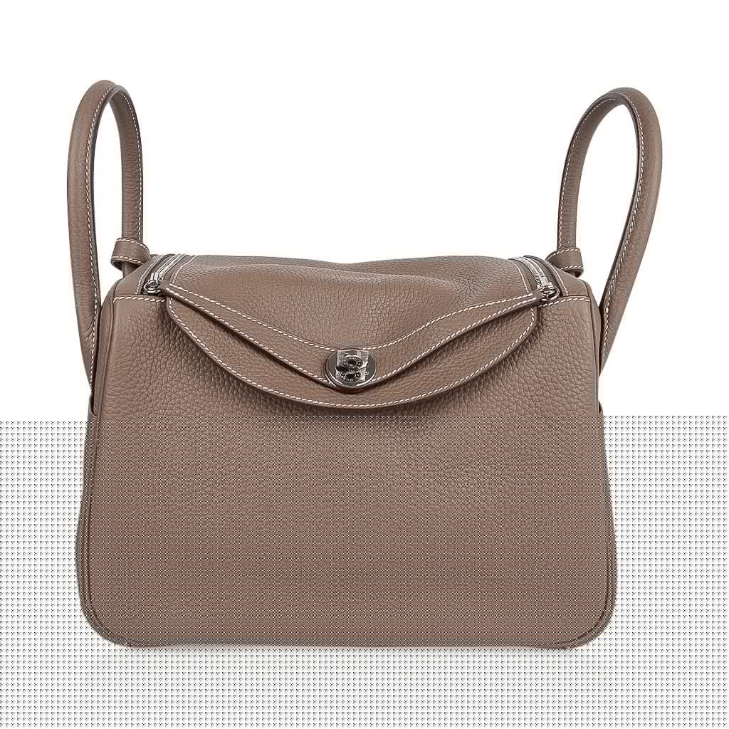 Lindy 30 Bag Coveted Etoupe Clemence Leather Palladium