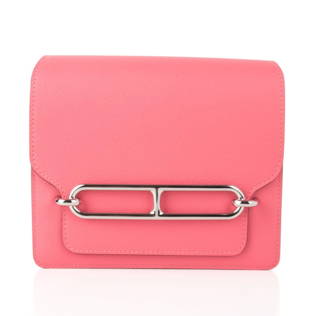 Mini Roulis Bag Rose Azalee Pink (Convertible Shoulder to Crossbody)