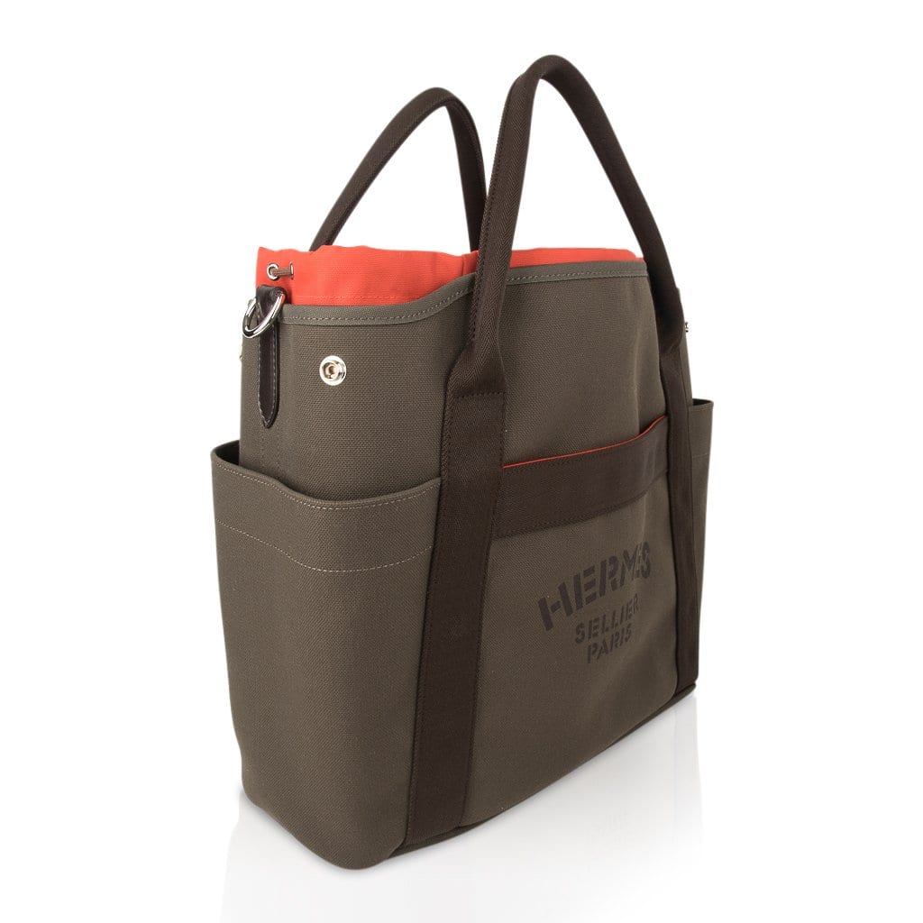 Tote Sac de Pansage Groom Boot and Helmet Bag Khaki / Feu New