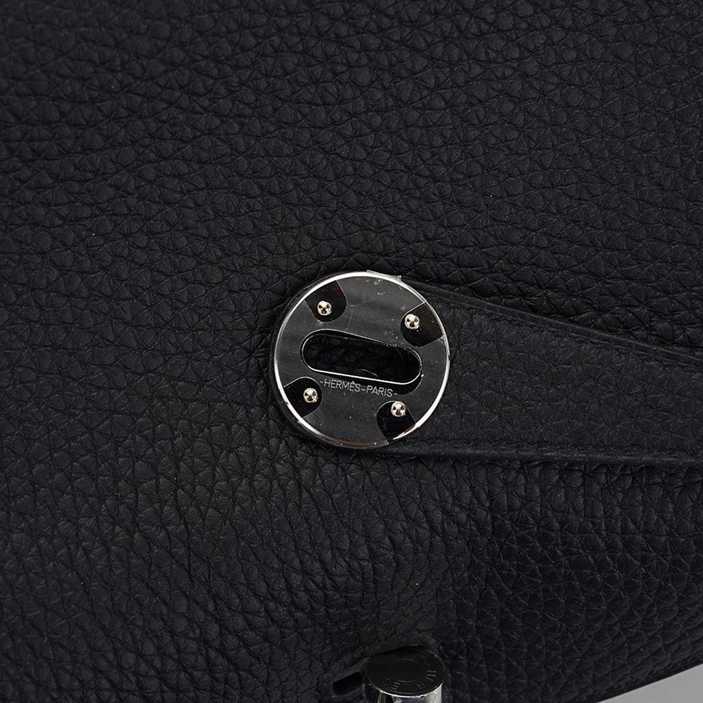 Lindy 26 Bag Black Clemence Leather with Palladium Hardware