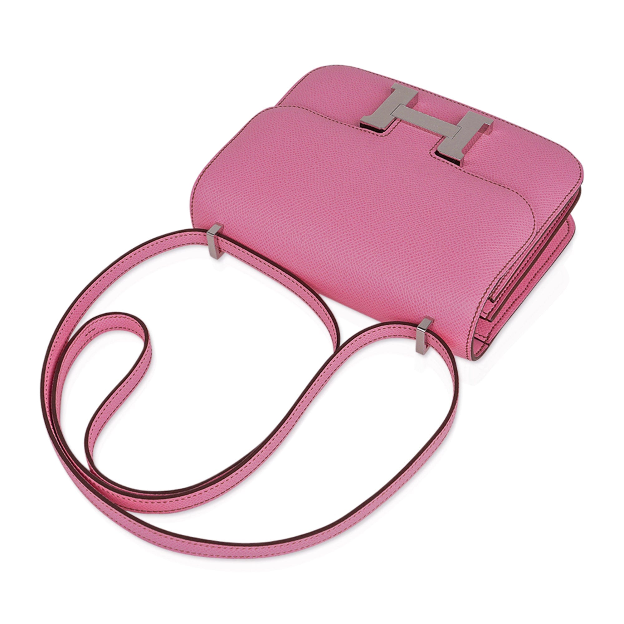 Constance 18 Mini Bag 5P Pink Epsom Palladium Hardware