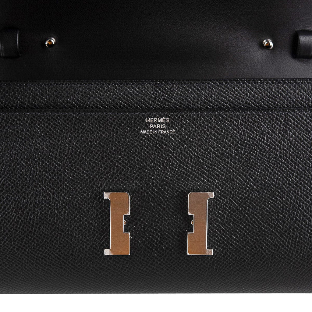 Constance Long To Go Wallet Black Epsom with Palladium Hardware