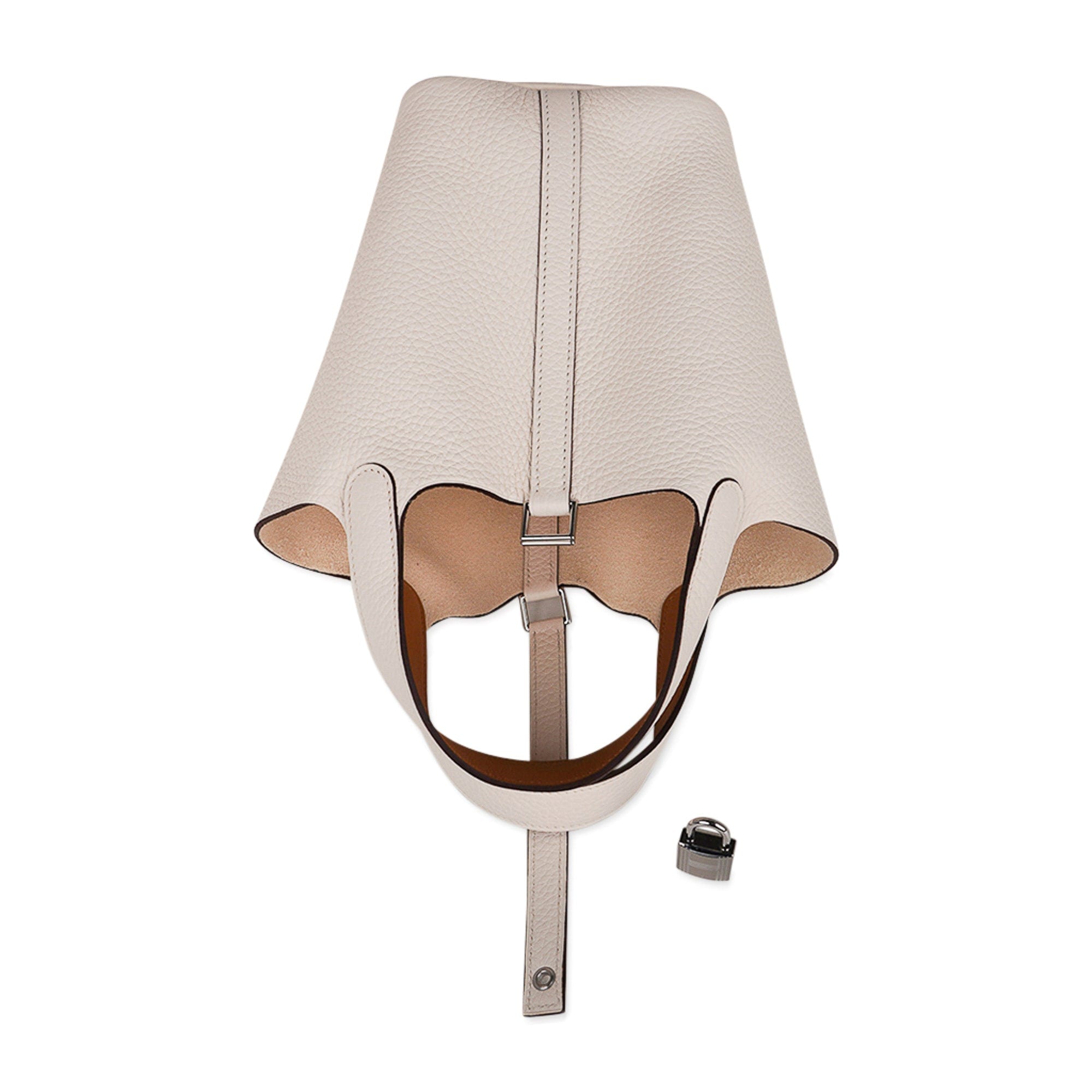 Picotin Lock Eclat 18 Bag Nata / Sesame Tote Clemence Palladium