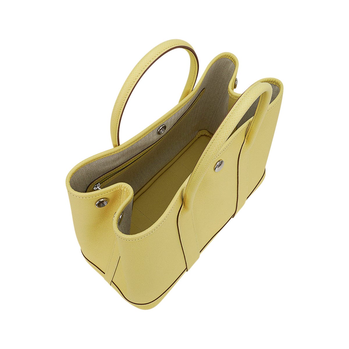 Garden Party 30 Bag Jaune Poussin Epsom Leather with Palladium Hardware