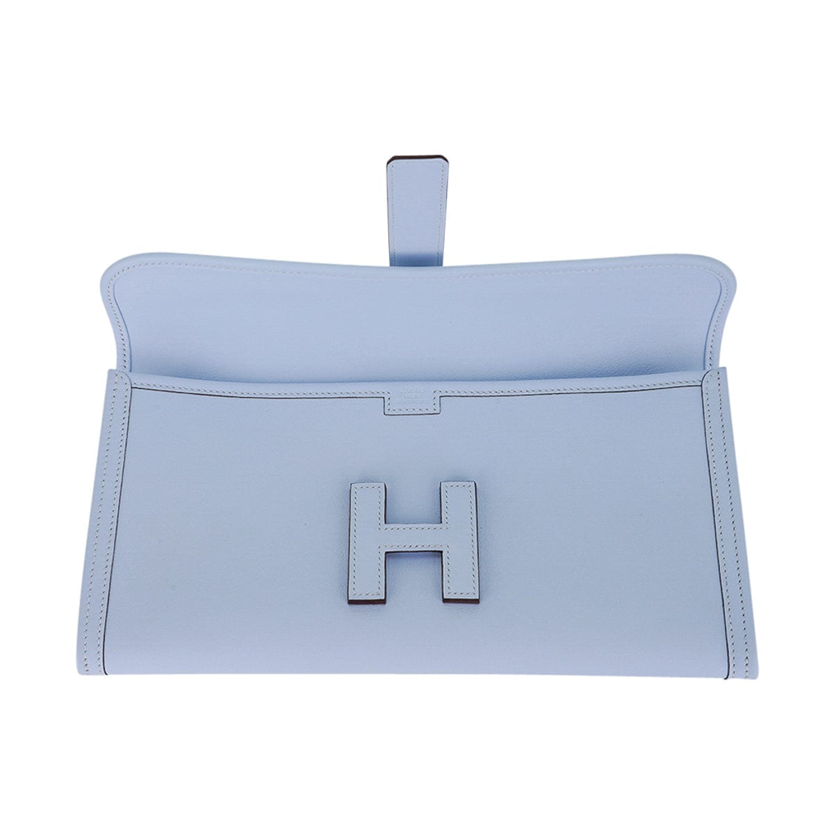 Jige Elan 29 Blue Brume Clutch Bag Evercolor Leather