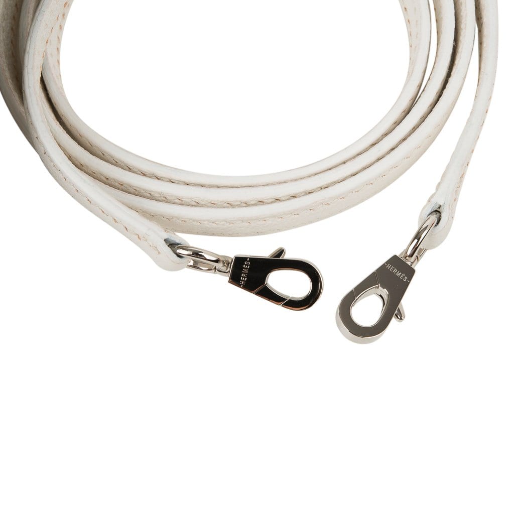 Bolide 1923 Mini Bag White Chevre Leather Palladium Hardware