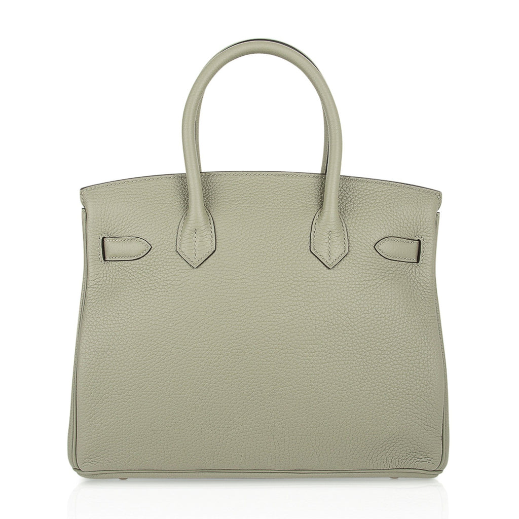 Birkin 30 Bag Sage (Sauge) Clemence Leather Gold Hardware