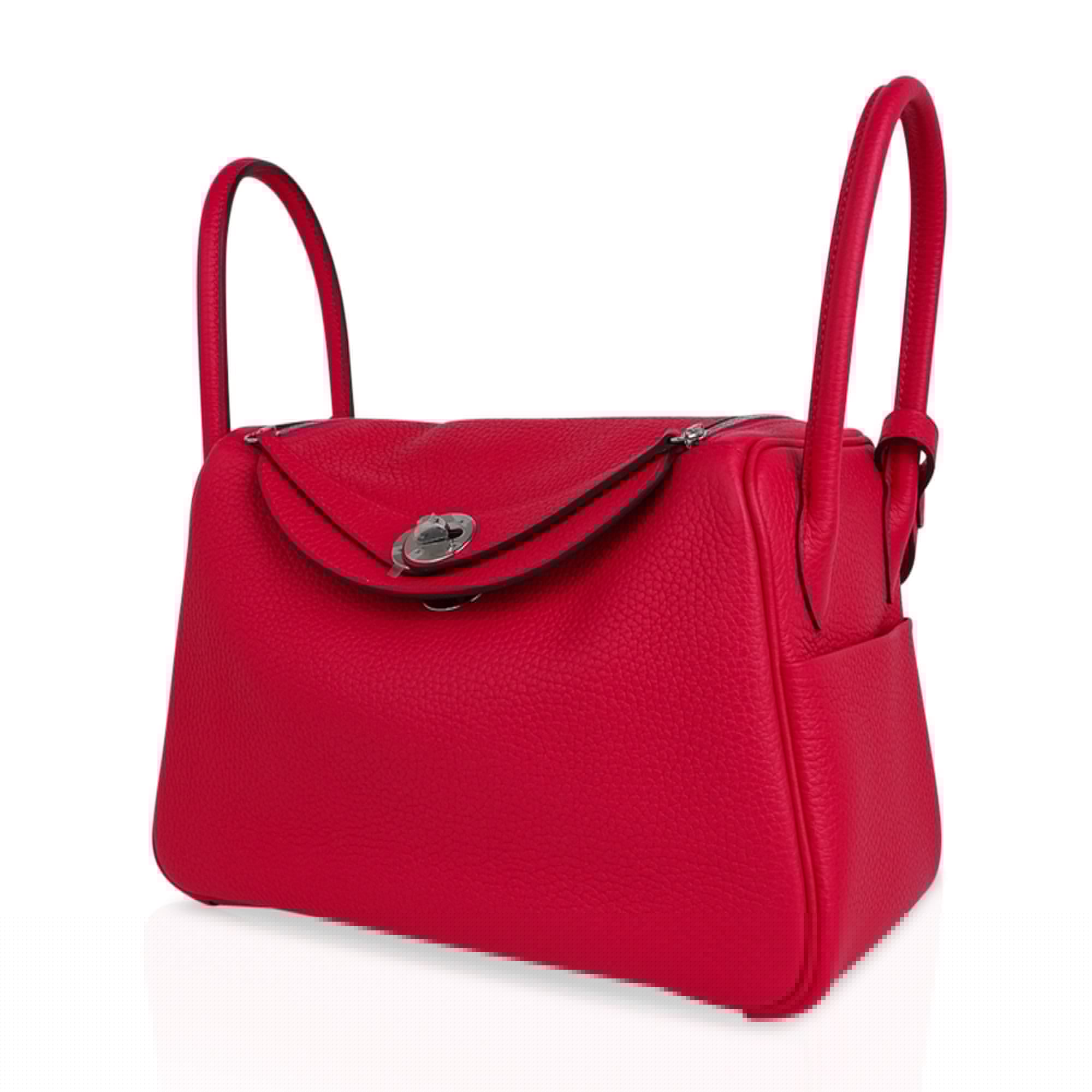 Lindy 26 Bag Rose Extreme Clemence Leather with Palladium Hardware