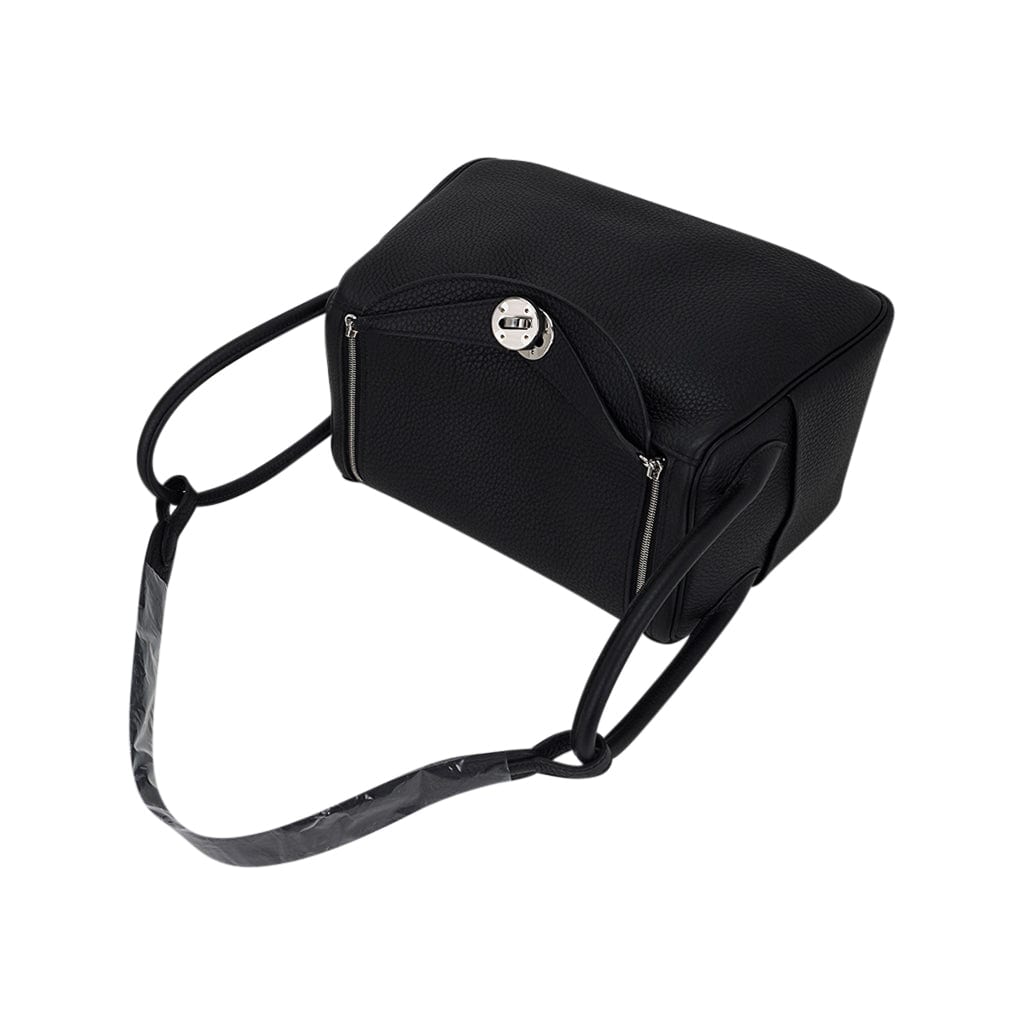 Lindy 26 Bag Black Clemence Leather with Palladium Hardware