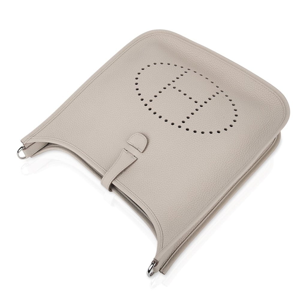 Evelyne PM Bag Beton Palladium Hardware Clemence Leather