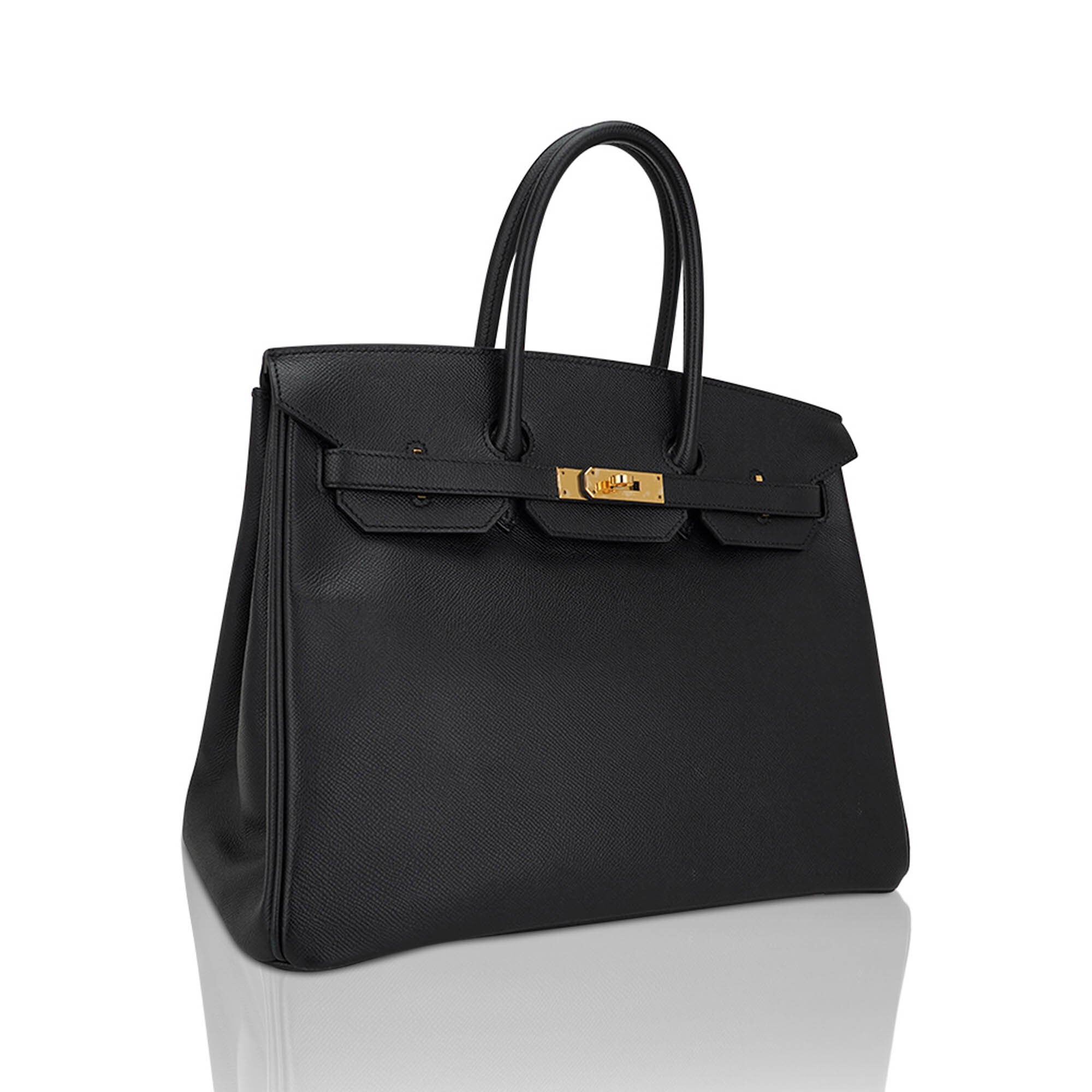 Birkin 35 Bag Black Epsom Leather with Gold Hardware